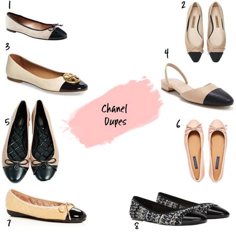 chanel ballerinas dupes|chanel ballet shoes dupe.